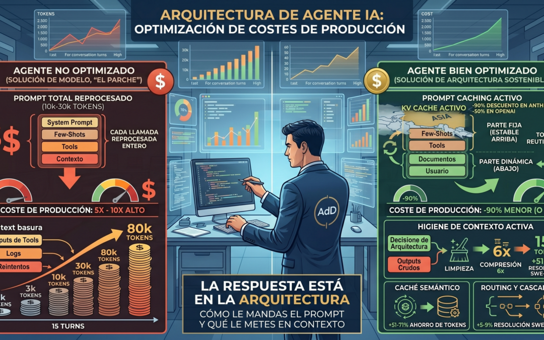 El coste oculto de los agentes de IA: Por qué la arquitectura importa más que el modelo