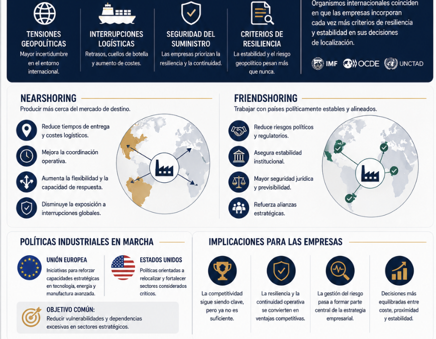 Nearshoring y friendshoring: por qué las empresas están rediseñando sus cadenas de suministro
